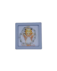 ELASTIC BRACELET GLASS CRACKLE 4MM ANGEL