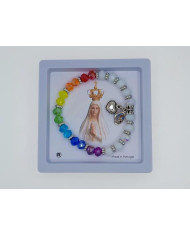 PUL ELAST CRISTAL 8X6MM ARCO IRIS