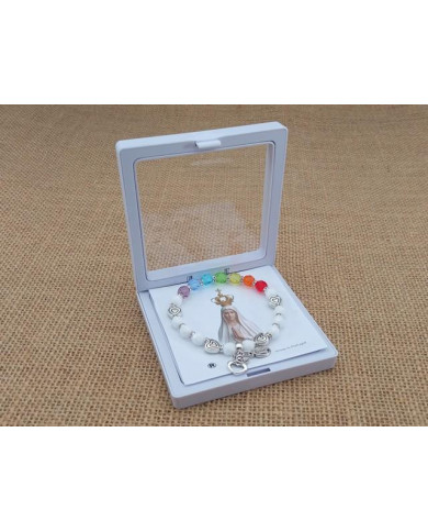 PUL ELAST CRISTAL 7MM ARCO IRIS