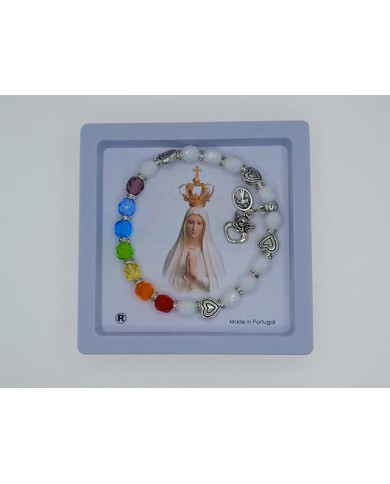 PUL ELAST CRISTAL 7MM ARCO IRIS