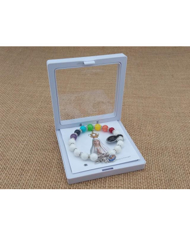 PUL ELAST PEDRA 8MM ARCO IRIS