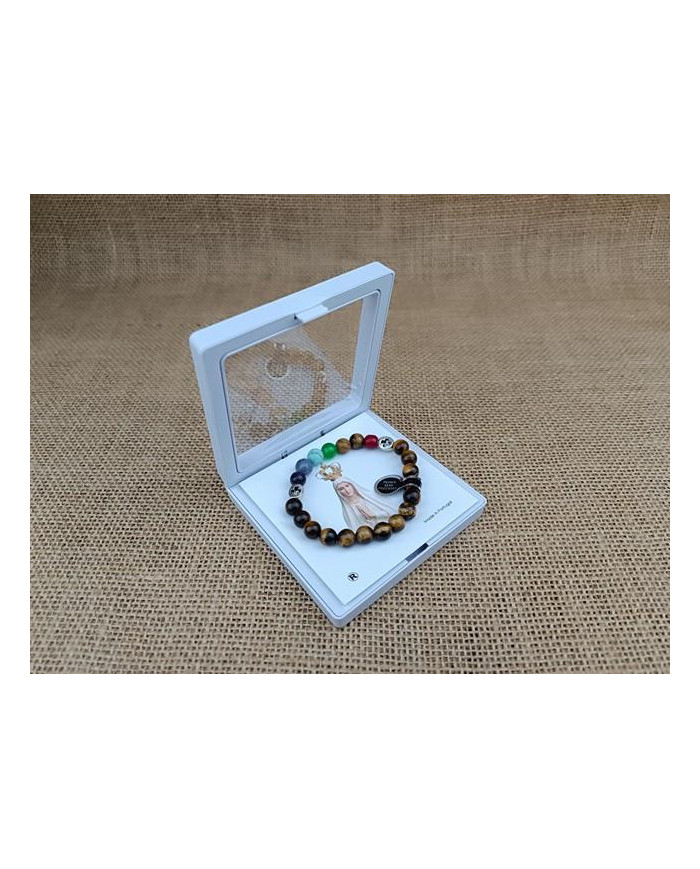 PUL ELAST PEDRA 8MM ARCO IRIS