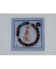 PUL ELAST PEDRA 8MM ARCO IRIS