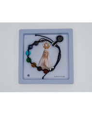 PUL MACRAME PEDRA 8MM ARCO IRIS