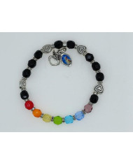 PUL ELAST CRISTAL 7MM ARCO IRIS