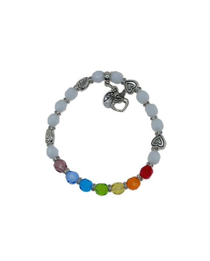 PUL ELAST CRISTAL 7MM ARCO IRIS