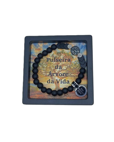 PUL ELAST ARVORE VIDA ONIX FOSCO PRETO 8MM