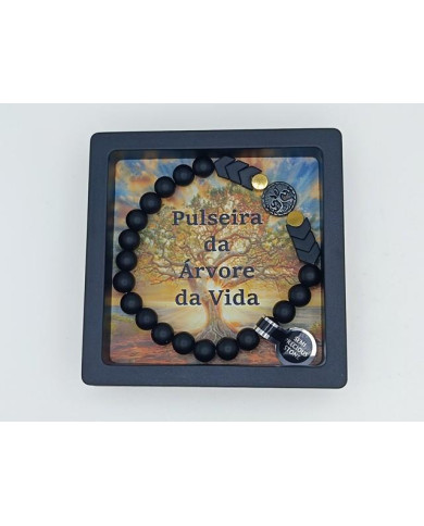 PUL ELAST ARVORE VIDA ONIX FOSCO PRETO 8MM
