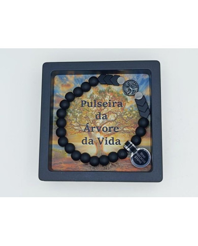 PUL ELAST ARVORE VIDA ONIX FOSCO PRETO 8MM