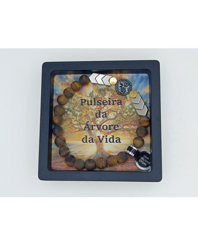 PUL ELAST ARVORE VIDA OLHO TIGRE FOSCO 8MM