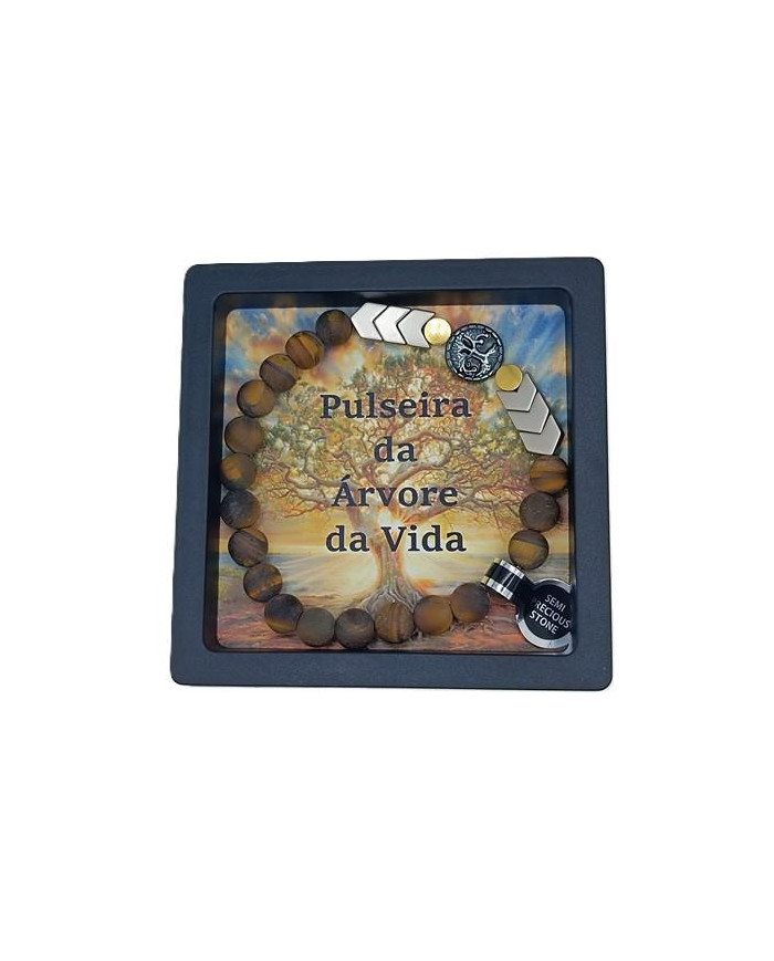 PUL ELAST ARVORE VIDA OLHO TIGRE FOSCO 8MM