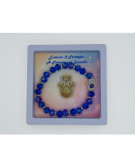 PULSEIRA ELAST MAO FATIMA CRISTAL 8X6MM