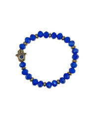 PULSEIRA ELAST MAO FATIMA CRISTAL 8X6MM