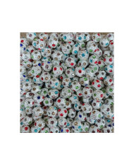 CONTA ZAMAC COM CRISTAIS EMBUTIDOS 8MM P MULTI