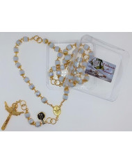 TERCO ANI. CRISTAL 10MM MATRIMÓNIO BRANCO