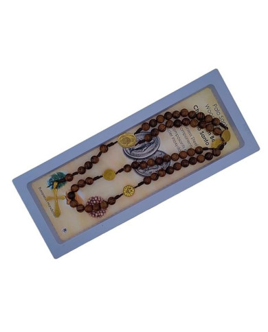 TERCO CORDEL PAU SANTO 8MM + ML INOX