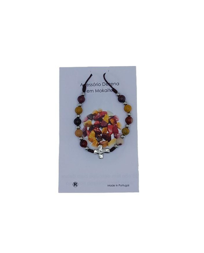 ACCESSORY DECADE ON CORD 6MM STONE BEADS