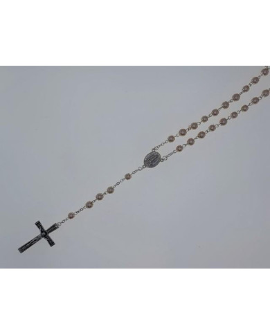 TERCO ANI. PEROLA 6MM MARFIM PRATA