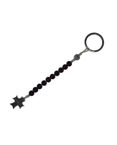 PORTA-CHAVES DEZ ESP EM CORDEL C/VIDRO 8MM
