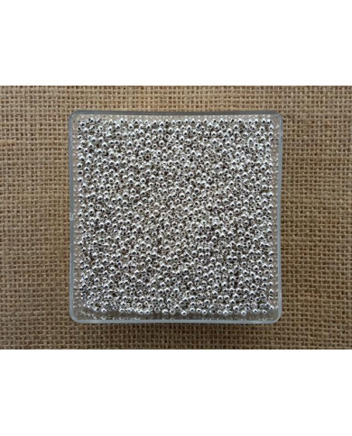 SACO 1000 CT PLASTICO 3MM BURACO PEQUENO PRATA