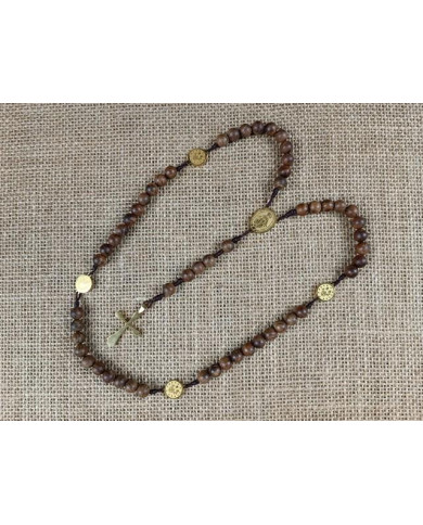 TERCO CORDEL PAU SANTO 8MM + ML INOX