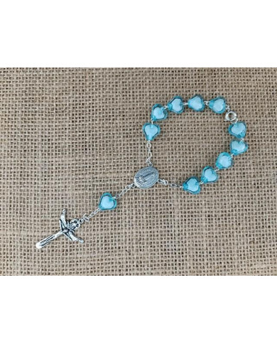 DEZENA PLASTICO CORACAO 8MM