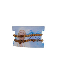 ELASTIC ROSARY BRACELET WOOD OLIVE TREE IMITATION 6MM