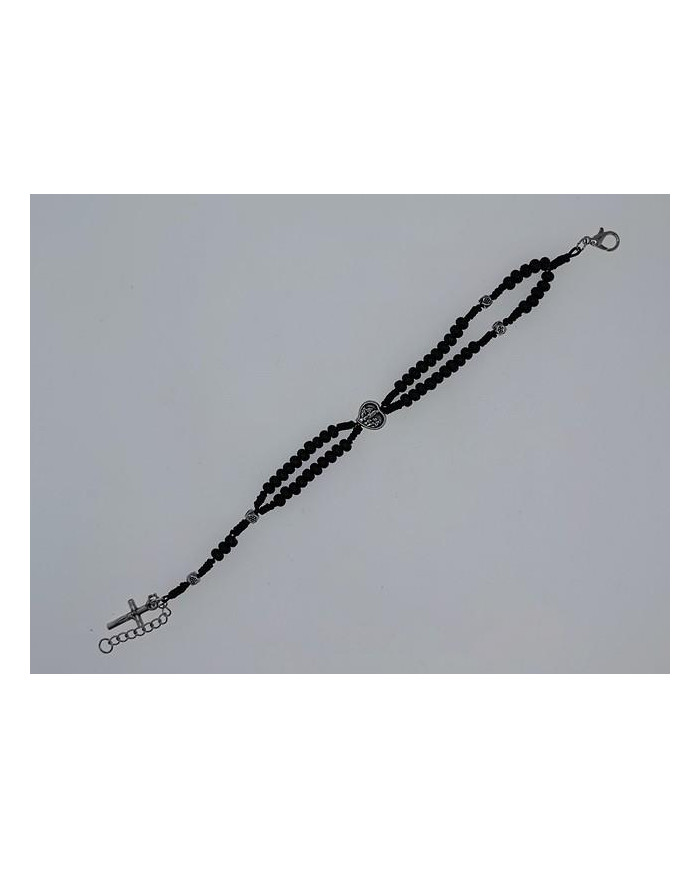 ROSARY BRACELET WOODEN ROUND 4MM