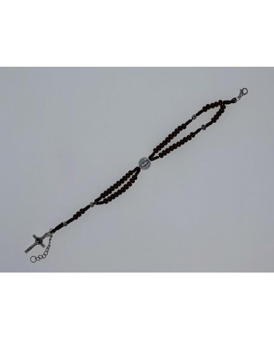 ROSARY BRACELET WOODEN ROUND 4MM