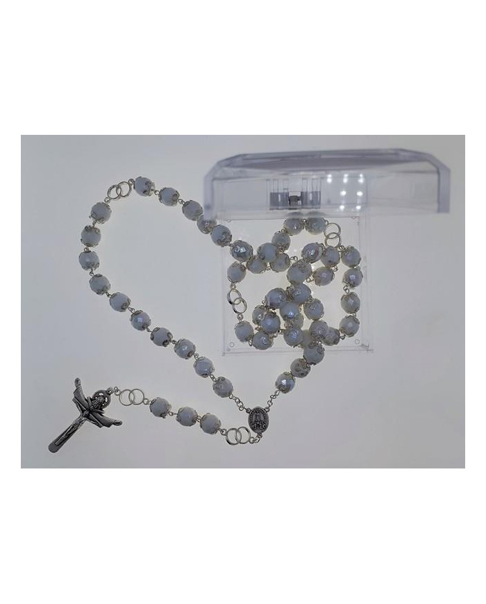 TERCO ANI. CRISTAL 12MM MATRIMÓNIO BRANCO