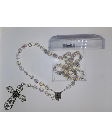 TERCO ANI. CRISTAL 12MM MATRIMÓNIO TRANSP