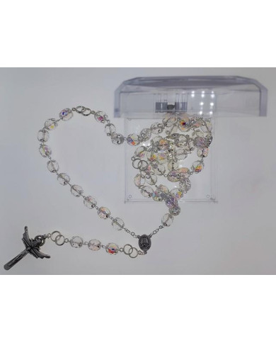 TERCO ANI. CRISTAL 12MM MATRIMÓNIO TRANSP