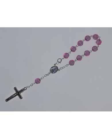 DEZENA PLASTICO ROSA 8MM