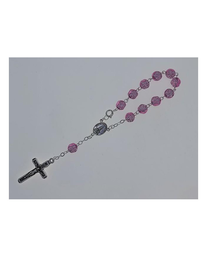 DEZENA PLASTICO ROSA 8MM