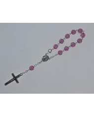 DEZENA PLASTICO ROSA 8MM