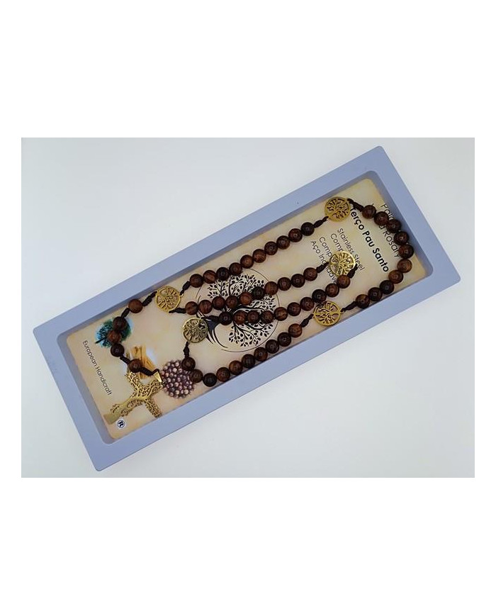 TERCO CORDEL PAU SANTO 8MM + AV INOX