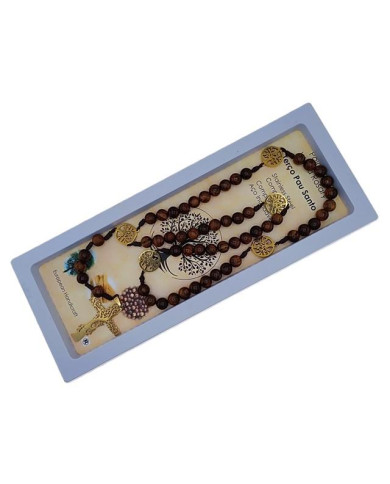 TERCO CORDEL PAU SANTO 8MM + AV INOX