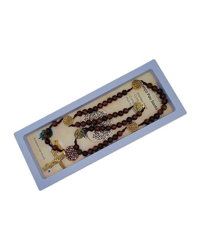 TERCO CORDEL PAU SANTO 8MM + AV INOX