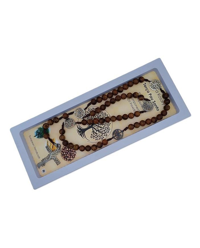 TERCO CORDEL PAU SANTO 8MM + AV INOX