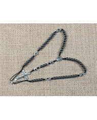 TERCO CORDEL HEMATITE RD 6MM + CRUZ ZAMAC