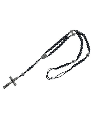 TERCO CORDEL HEMATITE RD 6MM + CRUZ ZAMAC