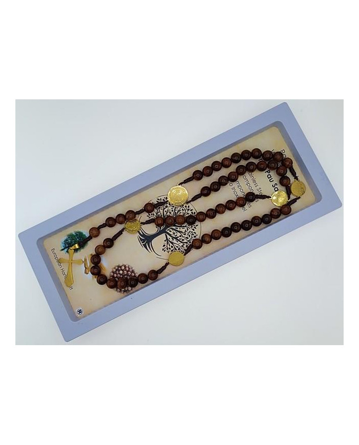 TERCO CORDEL PAU SANTO 8MM + SB INOX