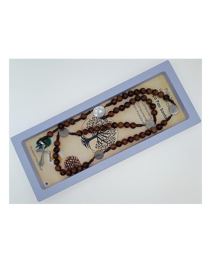 TERCO CORDEL PAU SANTO 8MM + SB INOX