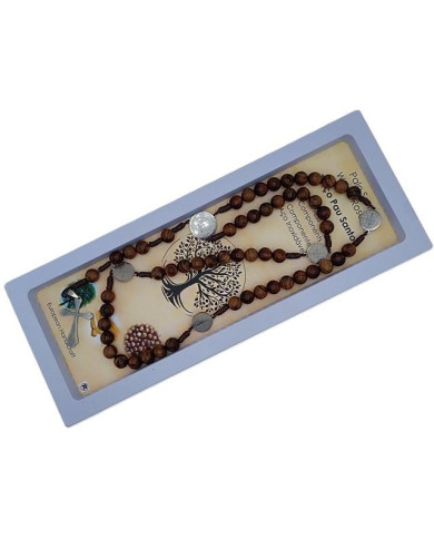 TERCO CORDEL PAU SANTO 8MM + SB INOX