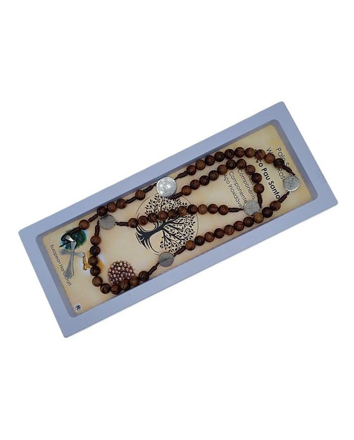 TERCO CORDEL PAU SANTO 8MM + SB INOX