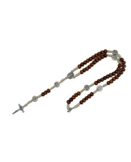 ROSARY CORD WOOD 5MM WITH ZAMAK AND SB