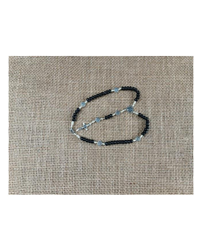 ROSARY CORD WOOD 5MM WITH ZAMAK AND SB