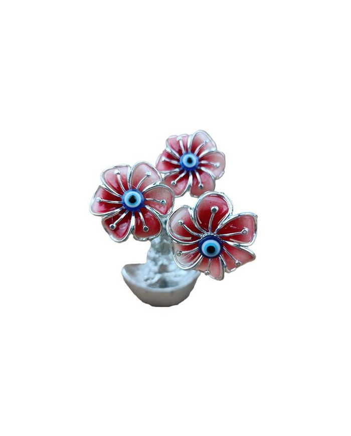 ARVORE OT 3 FLORES ROSA PRATA