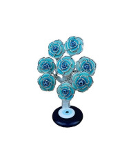 ARVORE OT 8 FLORES AZUL PRATA