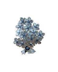 ARVORE OT 14 FLORES BRILHANTES PRATA